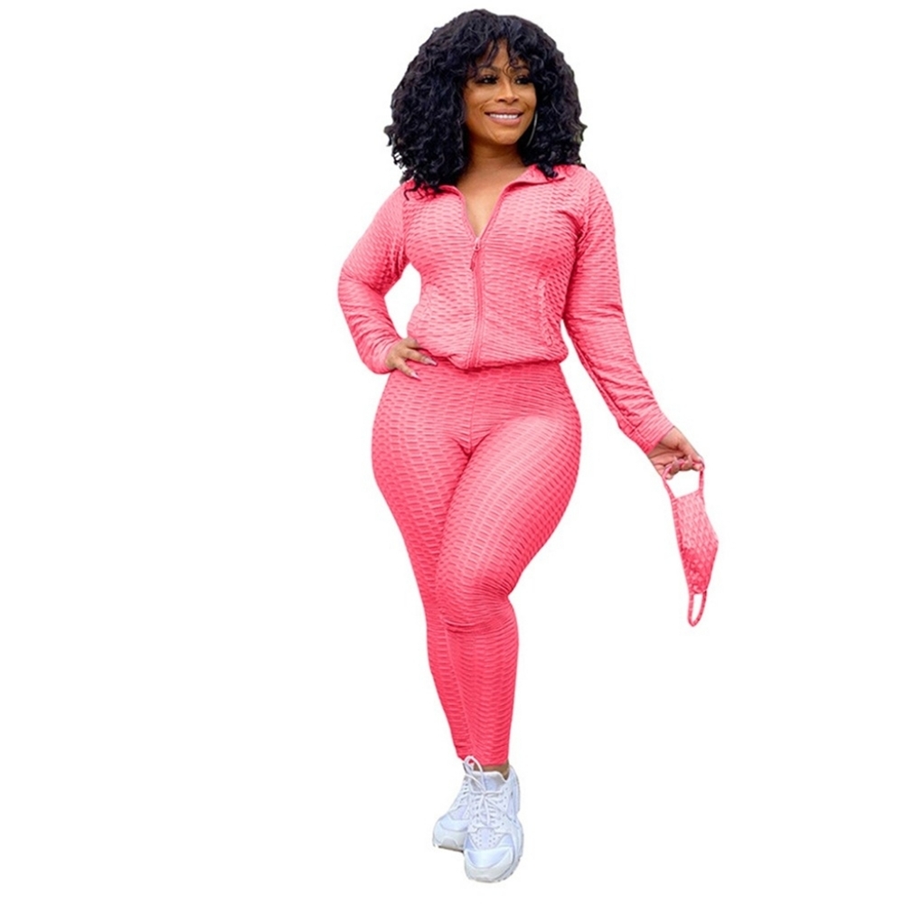 Bungee jogger two piece set with mask